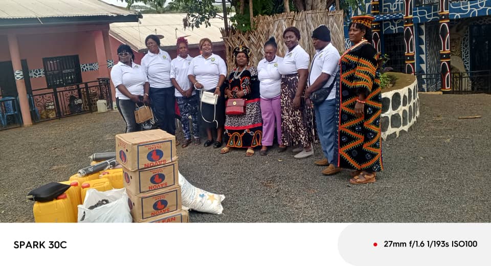 The foundation team with community elders